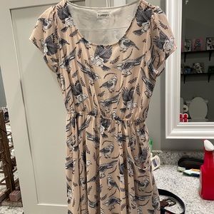 Bird design sun dress. Size medium.